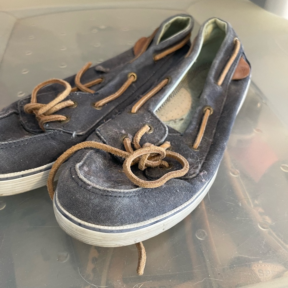 Sperry denim shoes